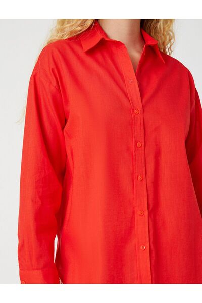 Koton Vászon kevert hosszú ujjú ing