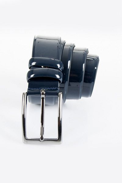 DeepSEA Curea bărbătească din piele artificială bleumarin - 3,5 cm, model clasic 1701351