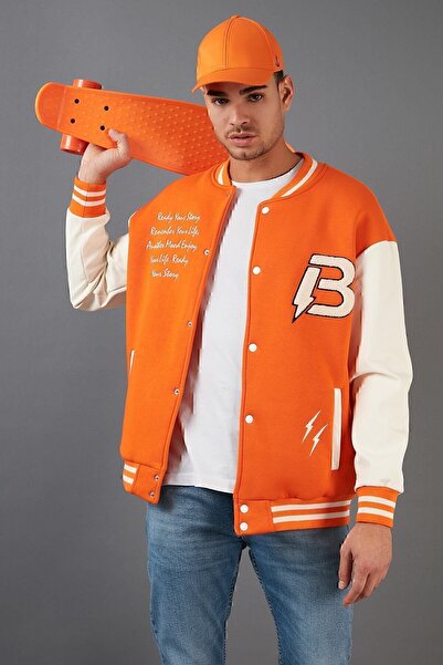 Buratti Великий комір коледжу кишеньковий бомбер чоловіча куртка чоловіча куртка 628mnh171