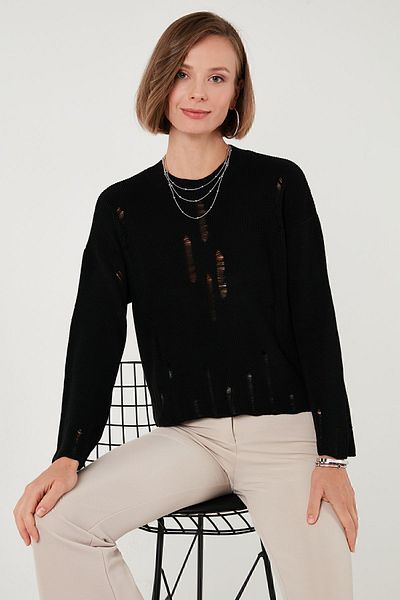 Lela Pulover de tricotaj cu model rupt cu decolteu - KAZAK 4616168