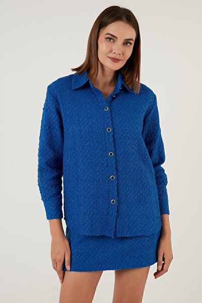 Lela Cotton Oversize Tweed Shirt Shirt 42190503