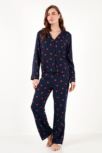 Lela Reguar Fit Soft Textured Pajamas Set PYJAMAS SET 611PT288Y