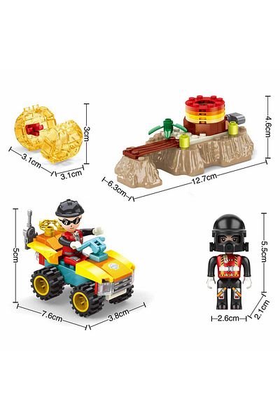BLX Mining 105 Piece Gold Mine and Gold Exploration Play Set