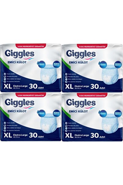 giggles Hasta Bezi Yetişkin Emici Külot Ekstra Büyük (XL) 120 Adet (4Pk*30)