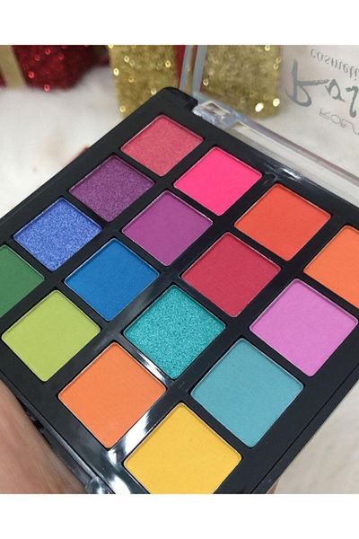 MUJGAN 16 Colorful Neon Eyeshadow Palette