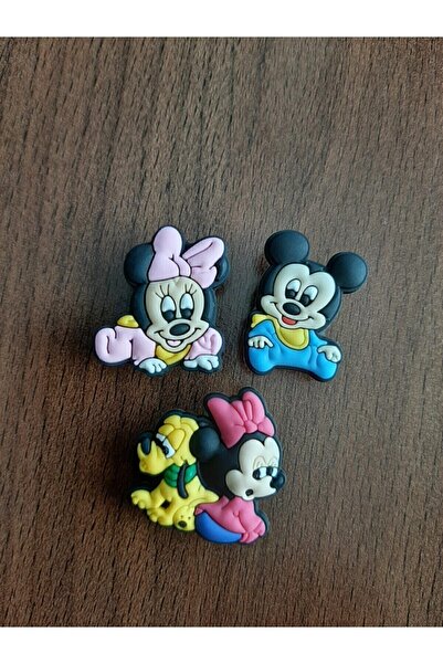 PABALAS Terlik Süsü-terlik Tokası Mickey 3'lü Set