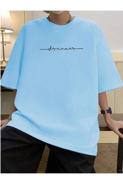 MEİLİFENG Μπλουζάκι με στάμπα Dreamer Unisex Oversize Crew Neck