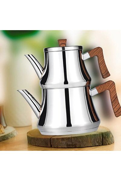 Amboss Rub-4967 Ruby Large Wooden Handle Teapot
