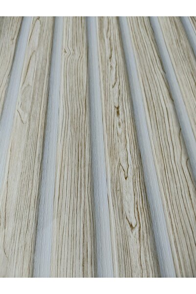 KMS HOME Duvar Çıtası Görünümlü Hava Alabilen Silinebilir 3d Duvar Kağıtları 5m2