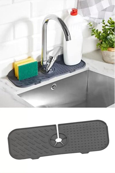 CİYU Su Tutucu Musluk Matı Mutfak ve Banyo için Koruyucu Lavabo Musluk ve Bat...