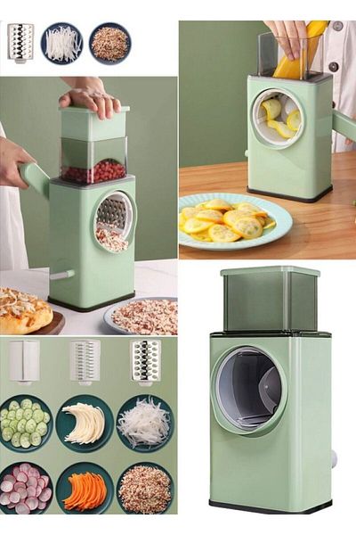 JASPER 15370 Handle Twist Grater Chopper Twist Mill Manual Vegetable Grater