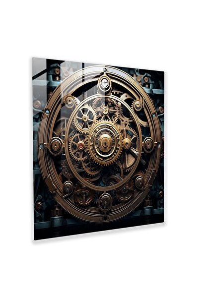 PaintedAnarchy Endüstriyel havalı Cam Tablo - havalı, havalı tema, cam duvar sanatı, hareketli makineler