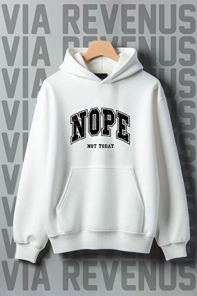 Vordevia Nope Not Today - Hanorac cu glugă, cu model cangur, cu 3 fire de sârmă