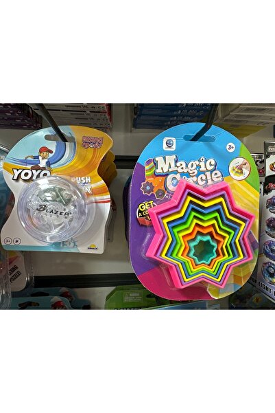u-toys Yoyo ve magic cırcıe zeka oyunu  seti