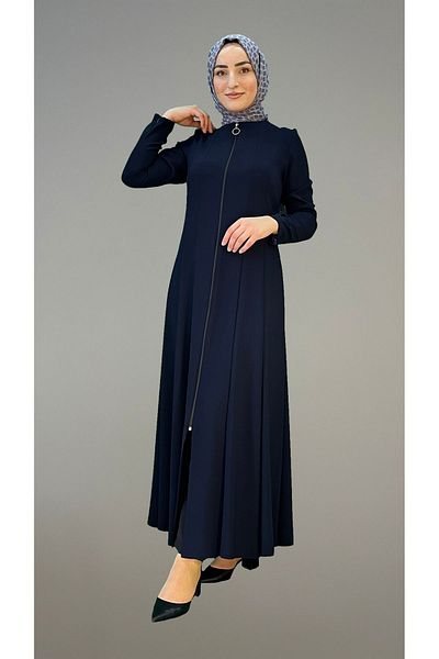 Taşpınar Butik Women's 16 Piece Sleeve Zipper Detailed Top Coat