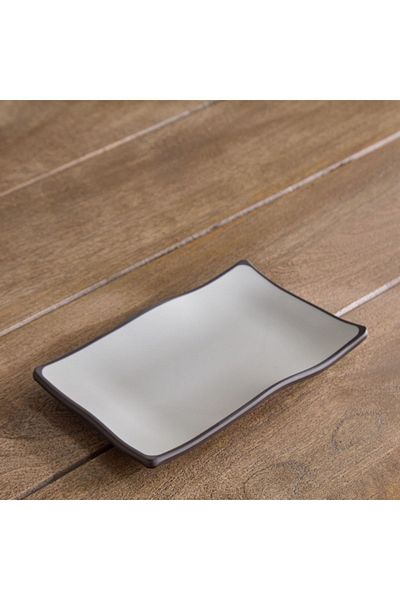 Home Box Mocha Mist 2-Tone Serving Platter - 22.5x14 cm