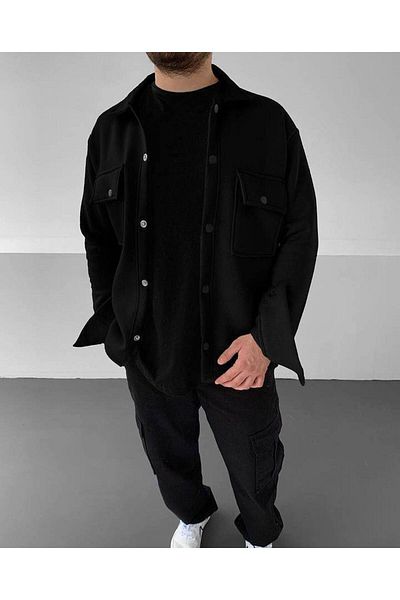 İLKCET MODA Πουκάμισο Unisex Oversize Fleece Style