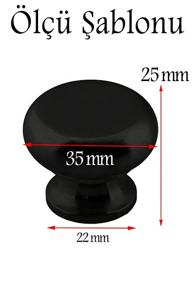 Badem10 Gama Buton Mâner metalic Mobilier negru Sertar de bucătărie Dulap dulap Mâner Mâner