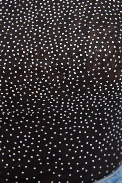 Hiccup Taş Süslemeli Tek Omuzlu File Tulum