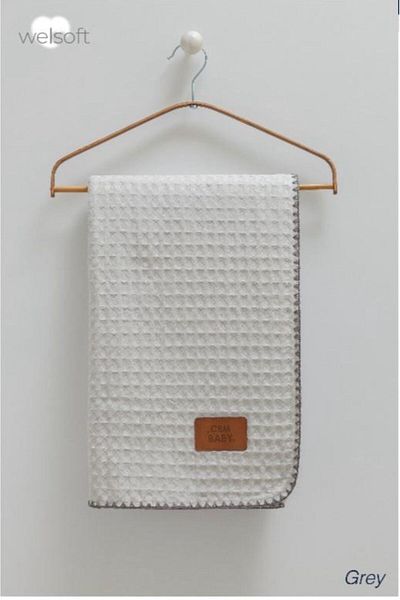 Caramell Muslin and Welsoft Baby Blanket