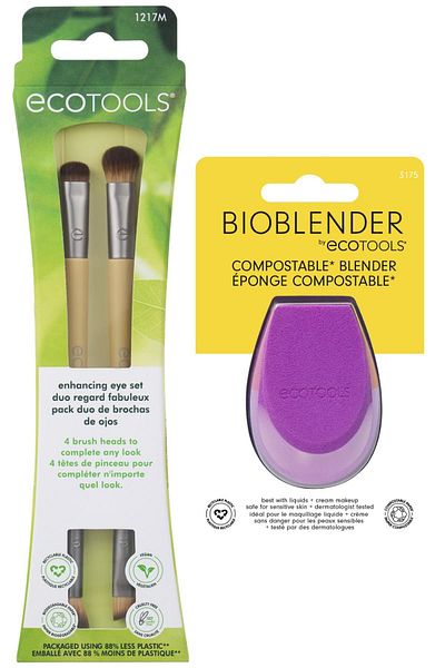Ecotools 2-Piece Eye Set/Bioblender Makeup Sponge (Advantageous Set of 2)