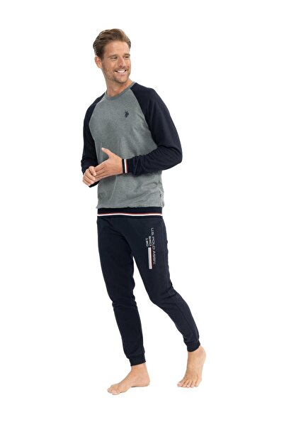 U.S. Polo Assn. Ανδρικά ρούχα New Season Winter - Στρογγυλή λαιμόκοψη και μακ...