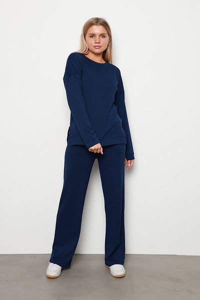 İKLİM LİFE Navy Blue Slit Suit Set