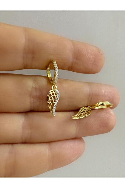 Arescollection ZİRKON TAŞLI 1 ADET KANAT HELİX KIKIRDAK KULAK MEMESİ UYUMLU H...