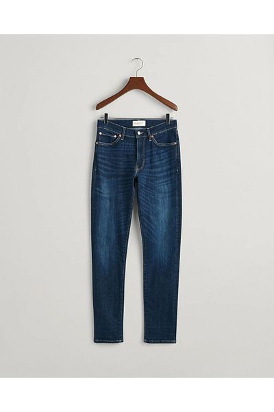 Gant Ανδρικό τζιν παντελόνι Extra Slim Fit-Navy Blue