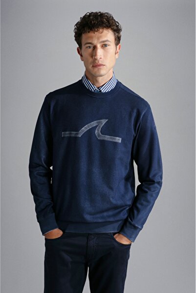 PAUL&SHARK MEN'S KNITTED SWEATSHIRT C.WCOTTON