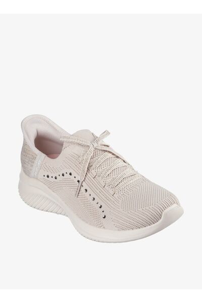 SKECHERS حذاء رياضي نسائي مزخرف بإغلاق برباط - ULTRA FLEX 3.0