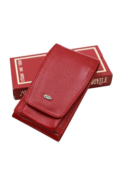 UCCELLO Γνήσιο Δερμάτινο Κόκκινο Τσιγαροθήκη