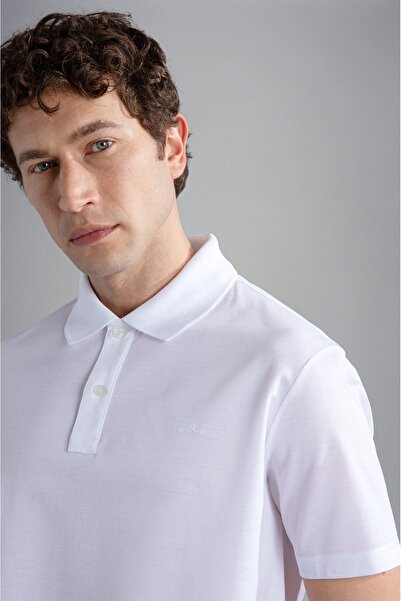 PAUL&SHARK MEN'S KNITTED POLOSHIRT C.WCOTTON