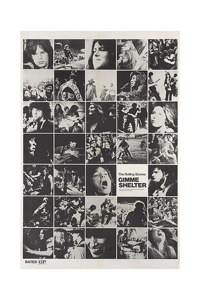 Taranist Χάρτινη αφίσα gimme shelter rolling stones