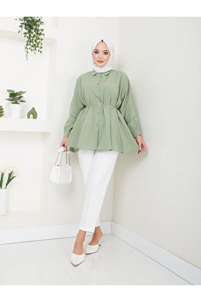 VOLT CLOTHİNG Γυναικείο χιτώνα με γιακά πουκάμισο με λεπτομέρεια καρδιάς