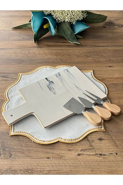 Meri Ev Gereçleri 30 cm Marble Patterned Cutting Board