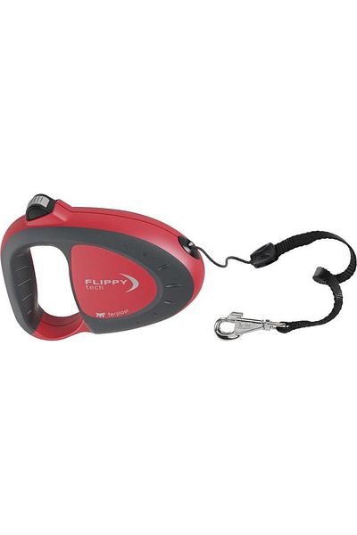 Ferplast Flippy Red Automatic Extending Travel Cord - 5 Meters, 50 kg