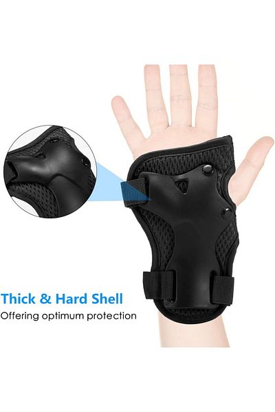 DeYiDo High Protection 6-Piece Scooter Skate Set - Bike, Knee Pad and Wrist Protection