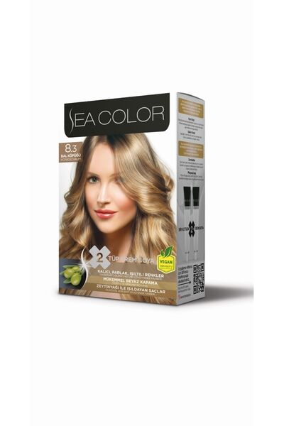 Sea Color Mükemmel Beyaz Kapama 1 Pk X 2 Tüp Saç Boyası Ve Oksidan