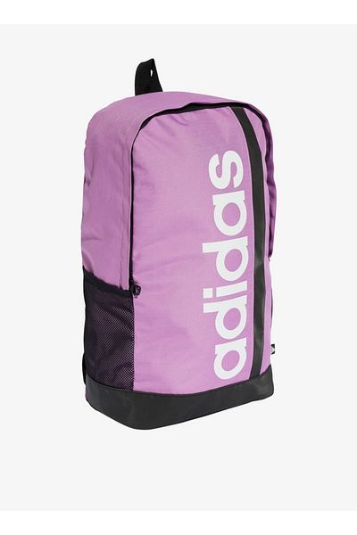 adidas Logo Print Backpack with Adjustable Shoulder Straps and Zip Closure