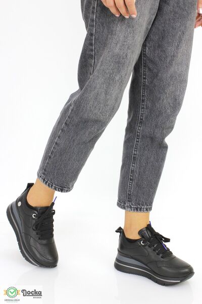 Mammamia Kadın Ortopedik Hakiki Deri Kalın Taban Günlük Spor Tarz Mevsimlik A...