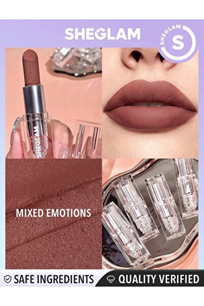 SHEGLAM Cosmic Crystal Matte Lipstick-Mixed emotions