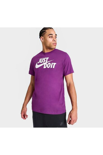 Nike Nsw Tee Just Do It Swoosh Erkek Gri Günlük Stil Tişört Cng-store®