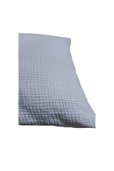 GİNETEKS 2 Pieces 4 Layer Muslin White Pillow Case - Luxury Pillow Case (50X70)