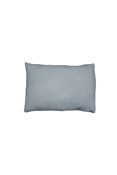 GİNETEKS 2 Pieces 4 Layer Muslin White Pillow Case - Luxury Pillow Case (50X70)