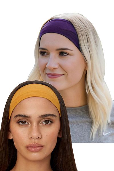 Salvia Dione Women's and Men's Sports Headband - 2-Piece Tennis, Yoga, Running Makeup Set