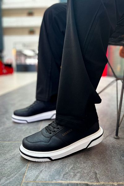 Paolo Zaccardi P075 Signature - Pantofi casual pentru bărbați cu talpă ortopedică, CBT Black