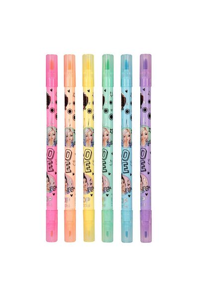 Top Model Pastel Colored Double Ended Felt TOPModel Pens - 12188_A1