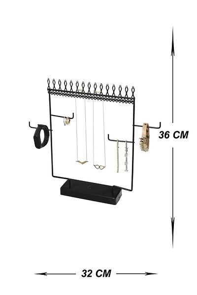 Doremcy Makeup Jewelry Organizer - Necklace Earrings, Rings, Bracelets and Hangers Jewelry Cabinet