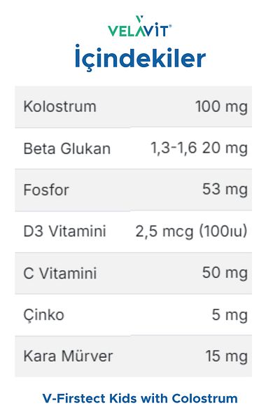 Velavit V-Firstect Kids with Colostrum